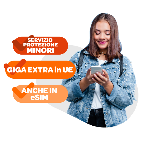 Ragazza con telefono